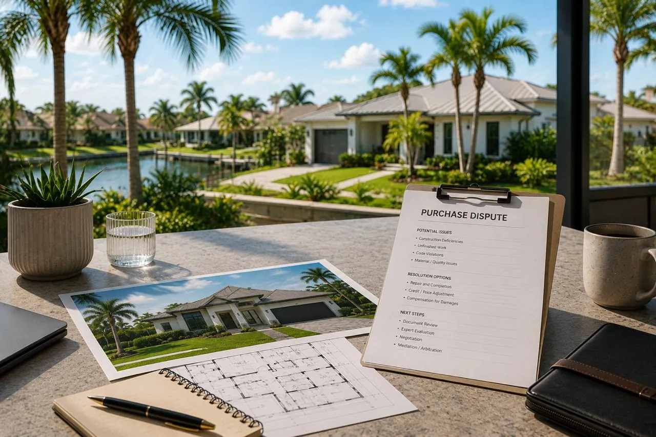 New Construction Purchase Disputes