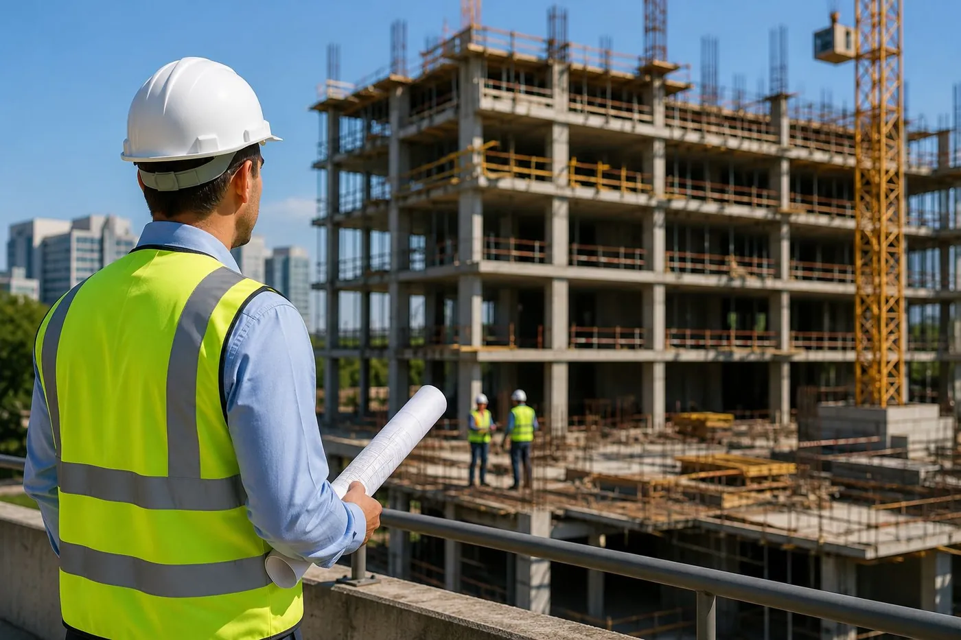 Owner's representative walking an active Florida construction site
