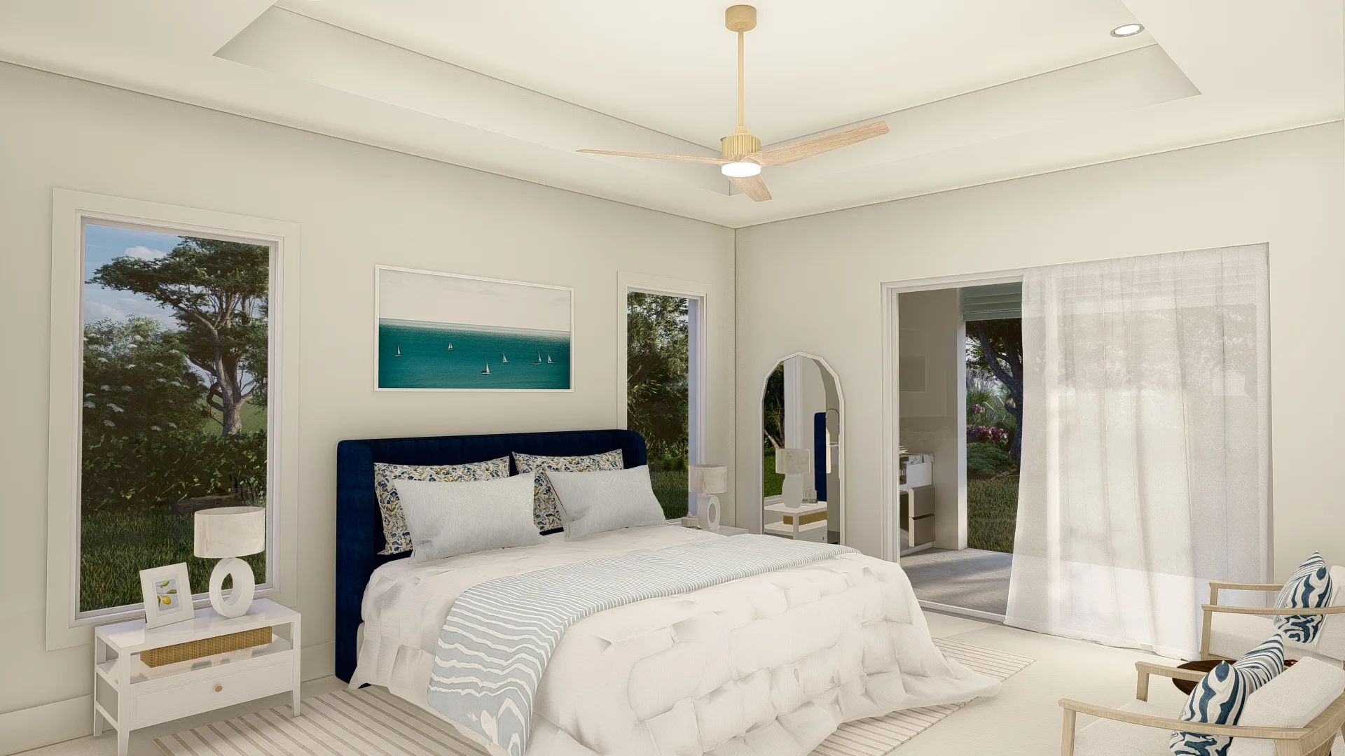 Master bedroom at 17449 Cape Horn Blvd, Punta Gorda