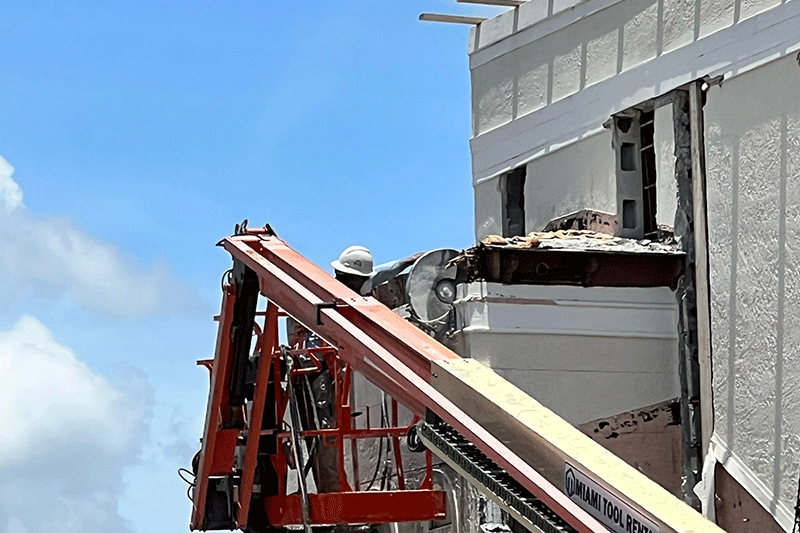 Cloud Design Build team doing site inspection for a construction claim project